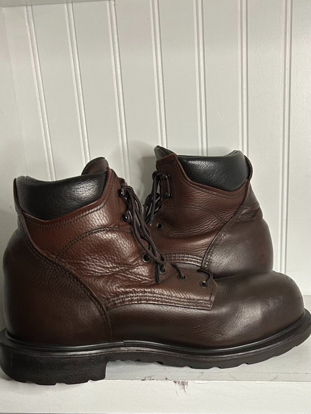 RED WING 2406 Supersole Boots (Steel Toe) Size 11.5 USA With NEW AETREX Insoles!